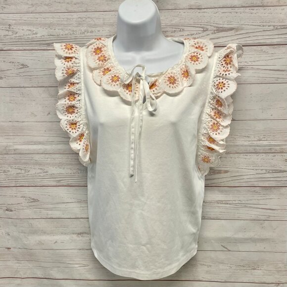 See By Chloe Broderie Anglaise Top New! - Picture 2 of 8